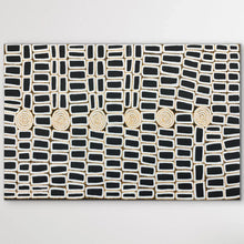 Load image into Gallery viewer, "Tingari" original Aboriginal painting by Walala Tjapaltjarri, 148cm x 96cm - authentic Indigenous Australian artwork
