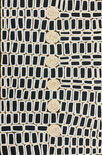 Load image into Gallery viewer, walala tingari original painting white, yellow and black. 
