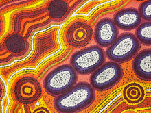 Load image into Gallery viewer, rock holes and water snakes Aboriginal dot painting
