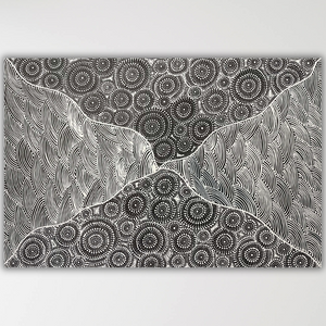 "Water Dreaming" Marshall Jangala Robertson 151cm x 101cm