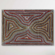 Water Dreaming Aboriginal painting by Marshall Jangala Robertson featuring intricate dot work and flowing design inspired by tradition