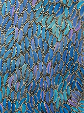 Load image into Gallery viewer, "Water Dreaming" Chantelle Nampijinpa Robertson 93cm x 91cm close up brushwork 
