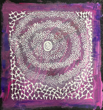 Load image into Gallery viewer, "Water Dreaming" original Aboriginal painting by Maureen Nampijinpa Hudson, 41cm x 39cm - authentic Indigenous Australian artwork
