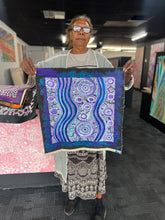 Load image into Gallery viewer, "Water Dreaming" original Aboriginal painting by Maureen Nampijinpa Hudson, 41cm x 40cm - authentic Indigenous Australian artwork
