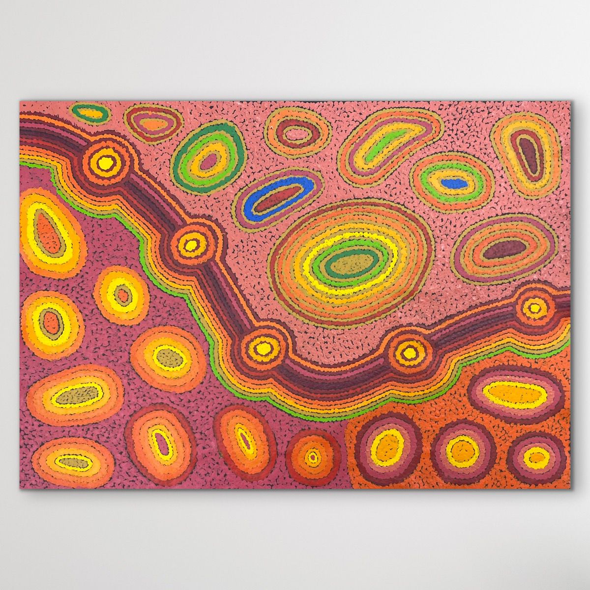 "Wati-Ngintaka Tjukurrpa (Angatja Homeland)" Megan Lyons 82cm x 58cm