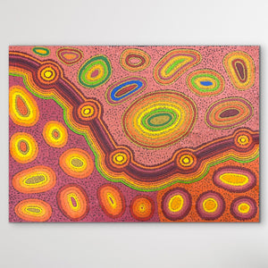 "Wati-Ngintaka Tjukurrpa (Angatja Homeland)" Megan Lyons 82cm x 58cm