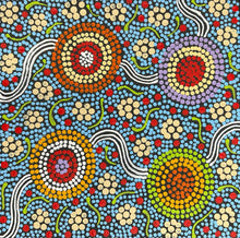 Load image into Gallery viewer, &quot;Budgerigar Dreaming&quot; Julieanne Nungurrayi Turner 30cm x 30cm
