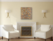Load image into Gallery viewer, &quot;Gathering and Waterholes&quot; Stephen Pitjara 94cm x 88cm

