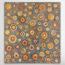 Load image into Gallery viewer, &quot;Gathering and Waterholes&quot; Stephen Pitjara 94cm x 88cm
