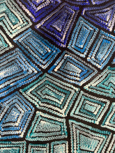 Load image into Gallery viewer, &quot;Waterholes&quot; Maureen Nampijinpa Hudson 141cm x 90cm
