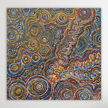 Load image into Gallery viewer, &quot;Caterpillar Dreaming&quot; Rhoda Tjitayi 60cm x 61cm
