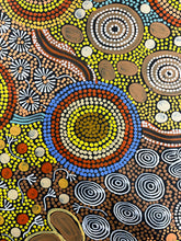 Load image into Gallery viewer, &quot;Budgerigar Dreaming &amp; Bush Tucker&quot; Julieanne Nungurrayi Turner 140cm x 88cm
