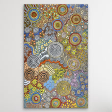 Load image into Gallery viewer, &quot;Budgerigar Dreaming &amp; Bush Tucker&quot; Julieanne Nungurrayi Turner 140cm x 88cm
