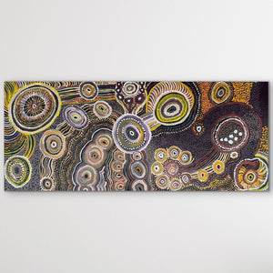 "Seven Sisters Dreaming (Kungkarangkalpa Tjukurpa)" Tanya Brady 199cm x 86cm