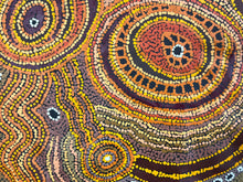 Load image into Gallery viewer, "Tjukula Munu Nguru" by Audrey Brumby - view 6, 110cm x 84cm - Aboriginal art
