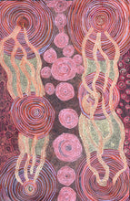 Load image into Gallery viewer, "Minyma Kutjara" Aboriginal art by Joanne Ken - close-up detail, 120cm x 78cm
