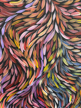 Load image into Gallery viewer, "Medicine Leaves" Aboriginal art by Rachael Nambula - close-up detail, 95cm x 72cm
