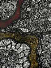 Load image into Gallery viewer, "My Country" by Rayleen Pula Price - alternate view, original Aboriginal painting, 140cm x 98cm
