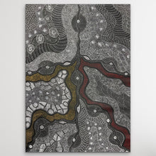 Load image into Gallery viewer, "My Country" by Rayleen Pula Price - detail view of Aboriginal painting, 140cm x 98cm

