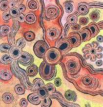 Load image into Gallery viewer, "Minyma Malilu" by Teresa Baker - detail view of Aboriginal painting, 95cm x 91cm
