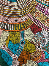 Load image into Gallery viewer, "Minyma Kutjara" original Aboriginal painting by Cassyanne Woods, 181cm x 114cm - authentic Indigenous Australian artwork
