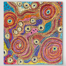 Load image into Gallery viewer, "Nguru Minyma Kutjara" original Aboriginal painting by Daisybell Kulyuru, 62cm x 59cm - authentic Indigenous Australian artwork
