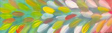 Load image into Gallery viewer, "Bush Medicine Leaves" original Aboriginal painting by Roseanne Morton Petyarre, 116cm x 32cm - authentic Indigenous Australian artwork
