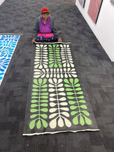 Load image into Gallery viewer, "Acacia Leaves (Watiya Tjuta)" original Aboriginal painting by Debra Nangala McDonald, 201cm x 84cm - authentic Indigenous Australian artwork
