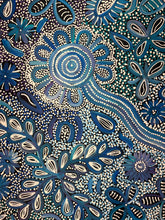 Load image into Gallery viewer, "Bush Flowers" Bernadine Johnson Kemarre 209cm x 71cm
