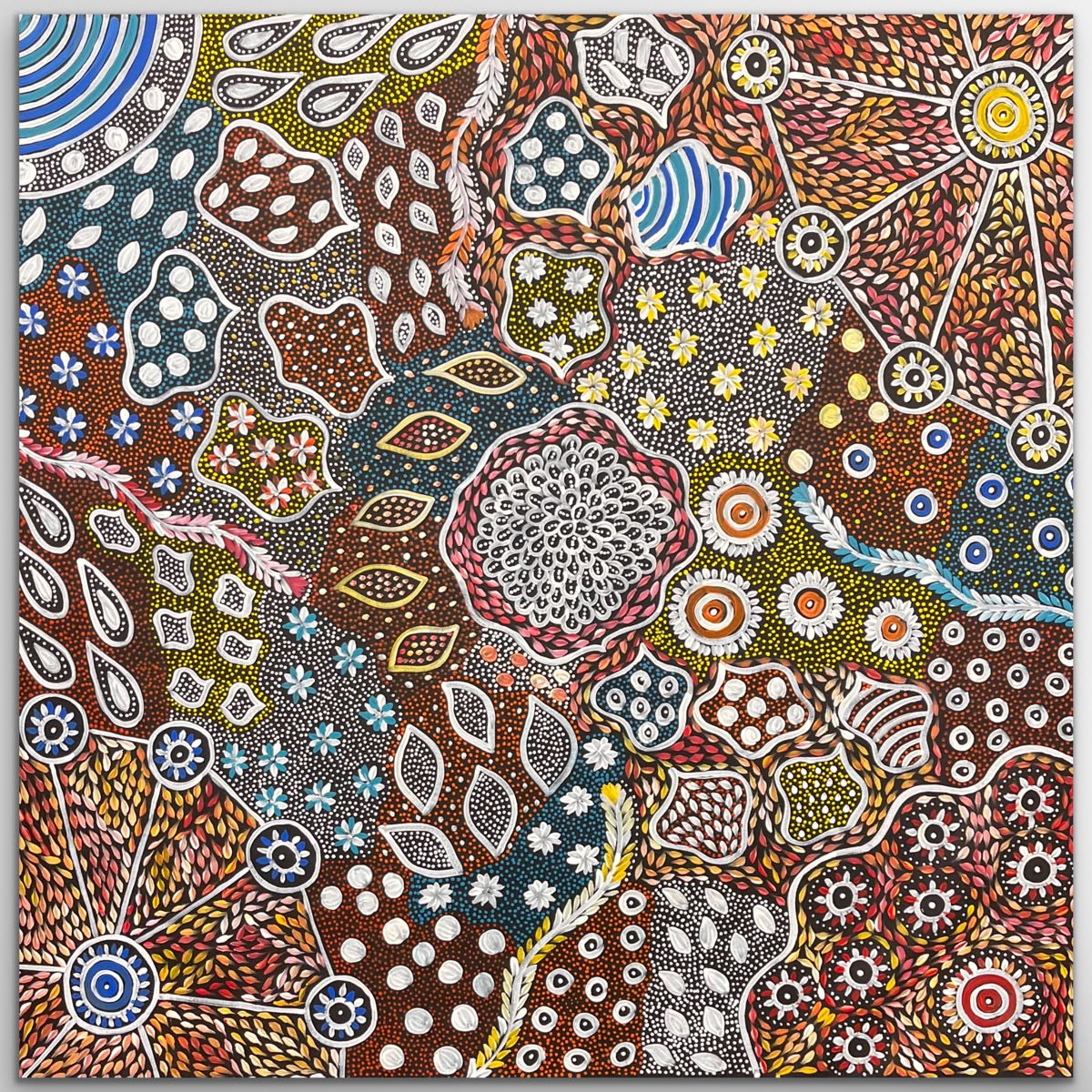 "Bush Medicine Leaves" Naomi Pula Price 103cm x 102cm