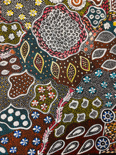 Load image into Gallery viewer, "Bush Medicine Leaves" original Aboriginal painting by Naomi Pula Price, 103cm x 102cm - authentic Indigenous Australian artwork
