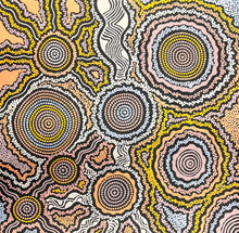 Load image into Gallery viewer, "My Country Landscape" original Aboriginal painting by Farron Furber Jampitjinpa, 61cm x 60cm - authentic Indigenous Australian artwork
