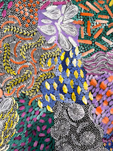 Load image into Gallery viewer, "Awelye" original Aboriginal painting by Karen Bird Ngale, 150cm x 150cm - authentic Indigenous Australian artwork
