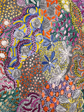 Load image into Gallery viewer, "Awelye" original Aboriginal painting by Karen Bird Ngale, 150cm x 150cm - authentic Indigenous Australian artwork
