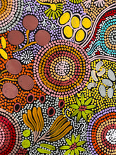 Load image into Gallery viewer, "Budgerigar Dreaming" original Aboriginal painting by Julieanne Turner Nungurrayi, 61cm x 60cm - authentic Indigenous Australian artwork
