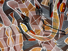Load image into Gallery viewer, "Billabong Story" original Aboriginal painting by Eddie Blitner, 161cm x 87cm - authentic Indigenous Australian artwork
