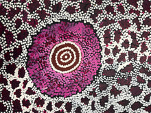 Load image into Gallery viewer, "Fire Dreaming" original Aboriginal painting by Maureen Nampijinpa Hudson, 60cm x 56cm - authentic Indigenous Australian artwork
