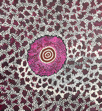 Load image into Gallery viewer, "Fire Dreaming" original Aboriginal painting by Maureen Nampijinpa Hudson, 60cm x 56cm - authentic Indigenous Australian artwork
