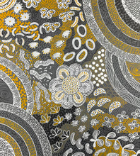 Load image into Gallery viewer, "Women's Ceremony" Aboriginal art by Alvira Bird Mpetyane - close-up detail, 107cm x 94cm
