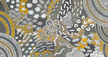 Load image into Gallery viewer, "Women's Ceremony" Aboriginal art by Alvira Bird Mpetyane - close-up detail, 200cm x 107cm
