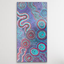 Load image into Gallery viewer, "Seven Sisters" Rhoda Tjitayi 122cm x 60cm colourful Aboriginal artwork
