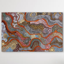 Load image into Gallery viewer, "My Country (The Landscape)" original Aboriginal painting by Julieanne Turner Nungurrayi, 150cm x 97cm - authentic Indigenous Australian artwork
