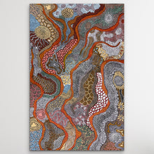 Load image into Gallery viewer, "My Country (The Landscape)" by Julieanne Turner Nungurrayi - detail view of Aboriginal painting, 150cm x 97cm
