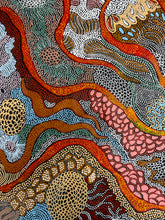 Load image into Gallery viewer, "My Country (The Landscape)" Aboriginal painting by Julieanne Turner Nungurrayi - gallery view, 150cm x 97cm
