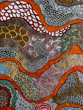 Load image into Gallery viewer, "My Country (The Landscape)" by Julieanne Turner Nungurrayi - alternate view, original Aboriginal painting
