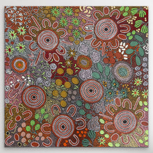 Load image into Gallery viewer, "Women's Hunting Story" original Aboriginal painting by Julieanne Turner Nungurrayi, 100cm x 98cm - authentic Indigenous Australian artwork
