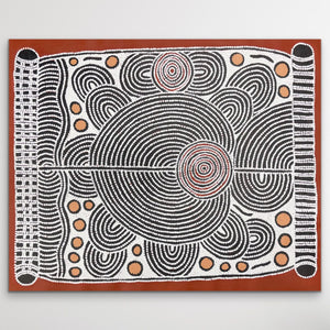 "Goanna Love Story" Debra Nangala McDonald 97cm x 77cm