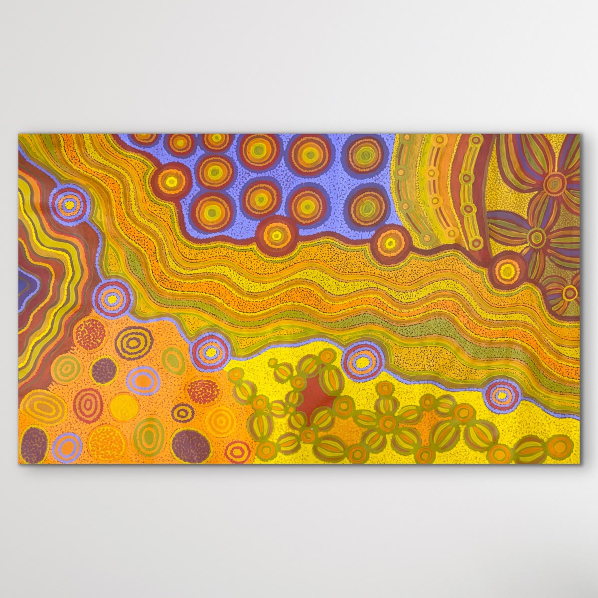 "Wanampi Tjukurpa (Piltati)" Megan Lyons 148cm x 89cm