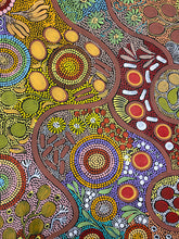 Load image into Gallery viewer, &quot;Budgerigar &amp; Bush Tucker&quot; Julieanne Nungurrayi Turner 146cm x 99cm
