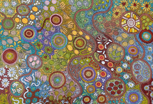 Load image into Gallery viewer, &quot;Budgerigar &amp; Bush Tucker&quot; Julieanne Nungurrayi Turner 146cm x 99cm
